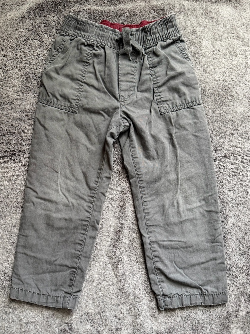 Kids Grey Drawstring Pants